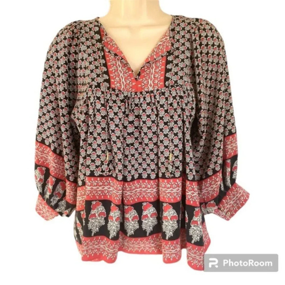 Ulla Johnson Silk Bea Blouse Batik Print XS - Picture 5 of 12